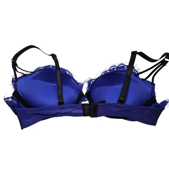 Frederick's of Hollywood Pushup Bra - Blue - Picture 4 of 6
